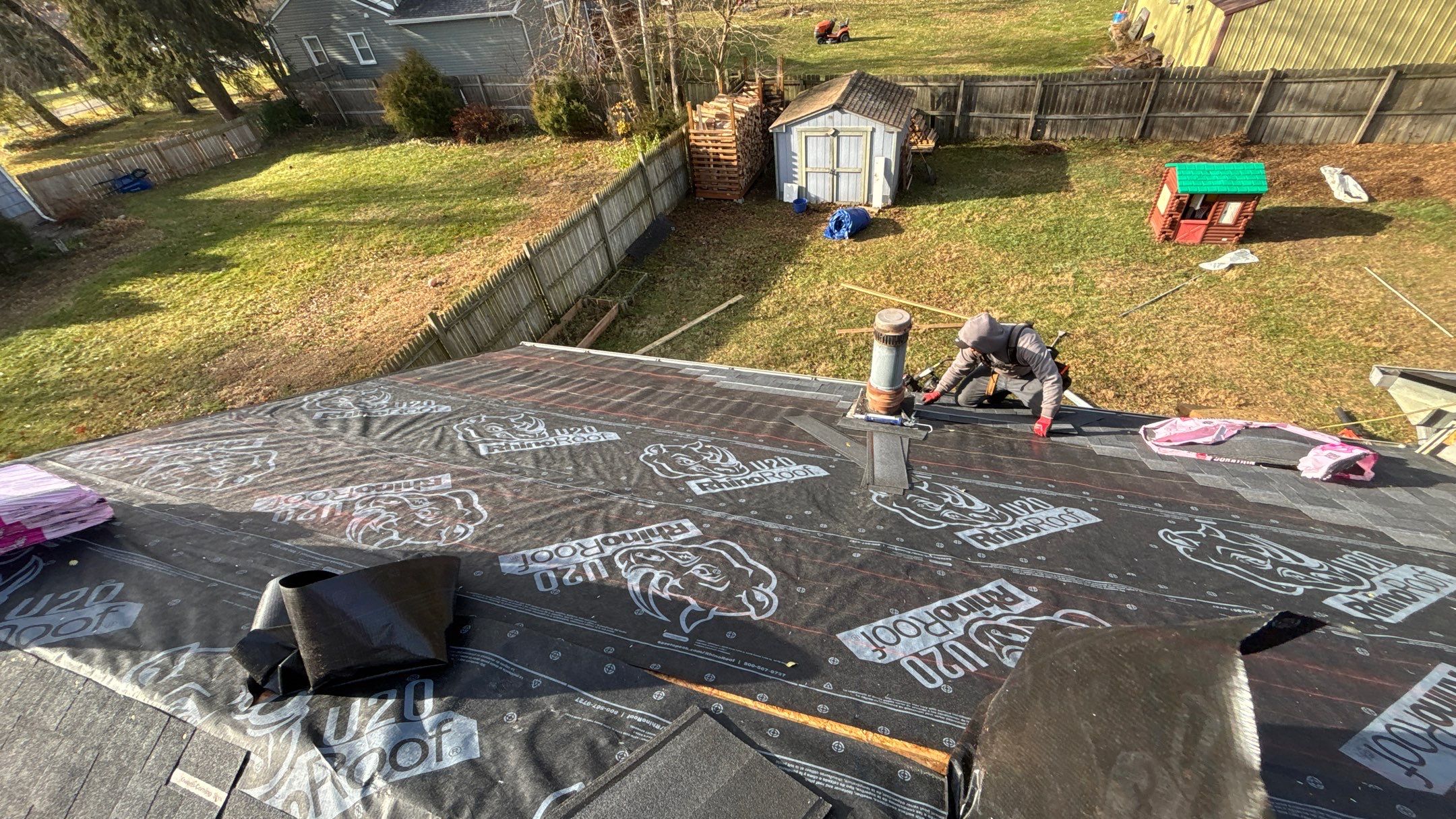 Roof Replacement using Owens Corning Onyx Black by 180 Contractors