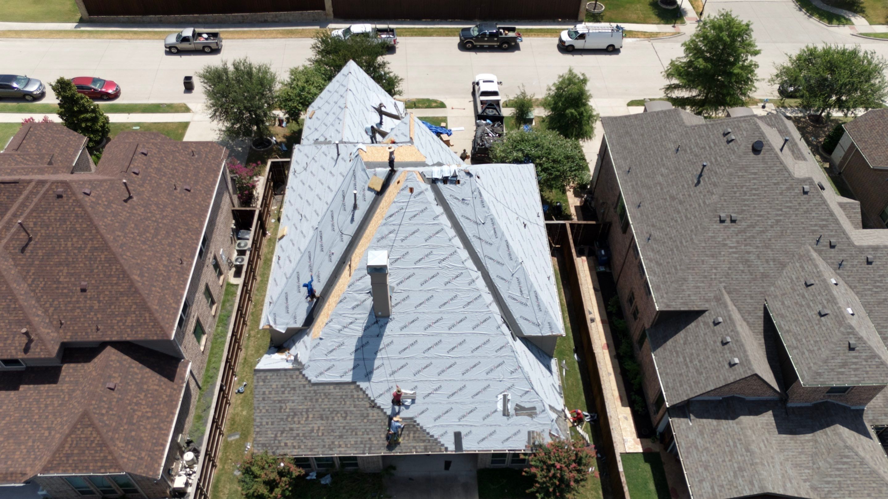 Residential Roofing Installation Using IKO Dynasty Shingles by Becker Roofing and Exteriors