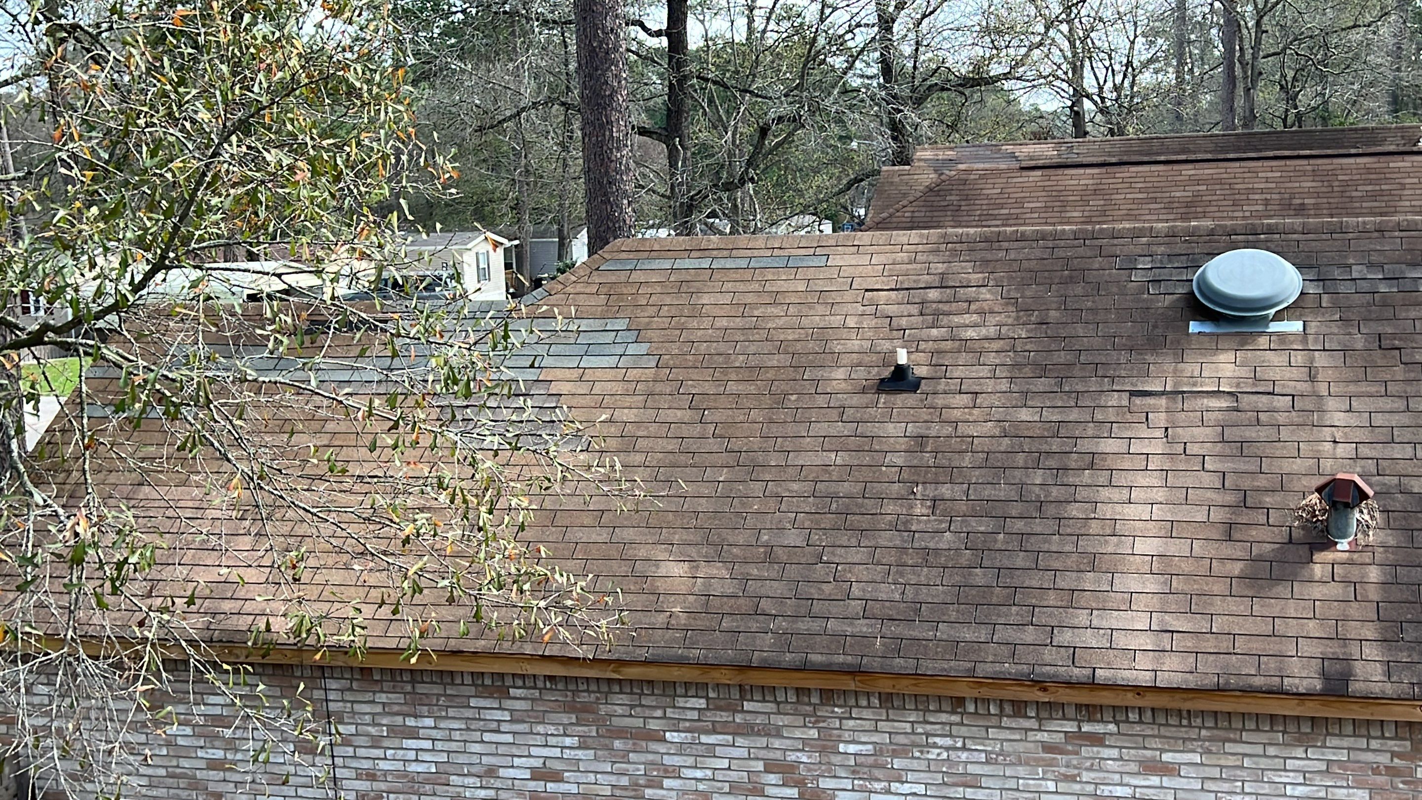 Moss-Covered Roof Made New — Conroe, TX by PL Roofing & SB Roofing, LLC.