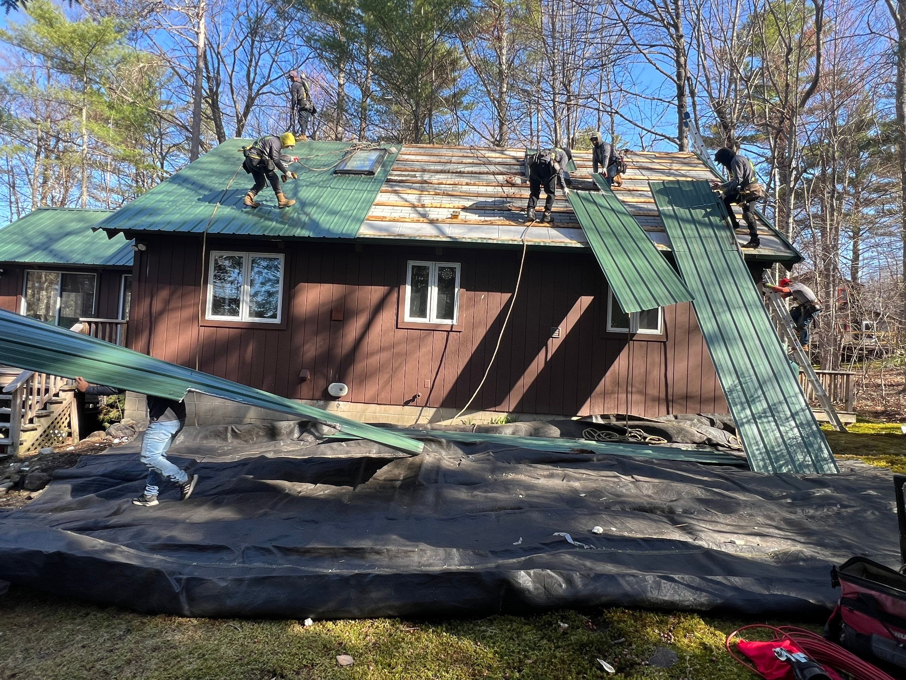 Metal Roof In Moultonborough, NH by Tall pine roofing