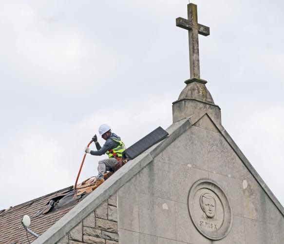 St. Pius Church - Commercial Roof Restoration by Rinaldi Roofing