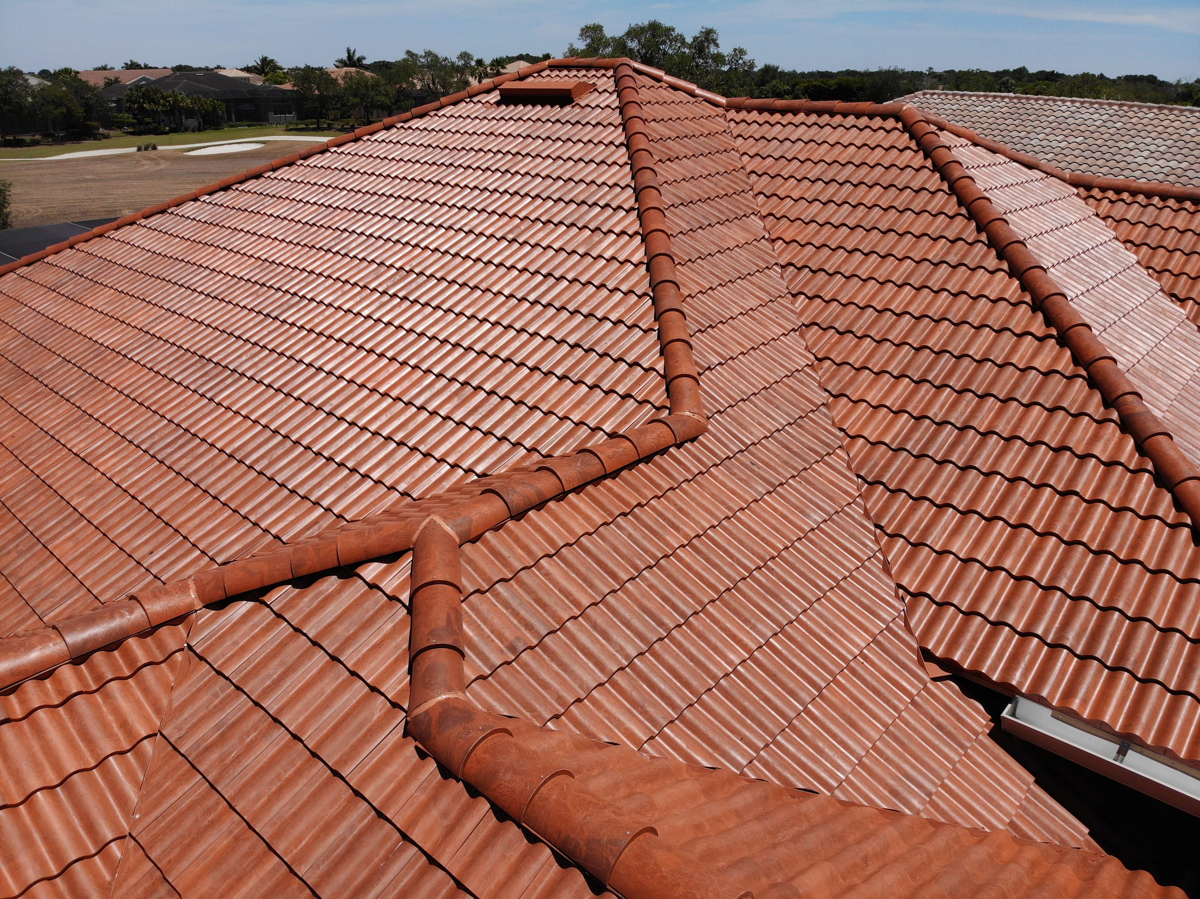 Residential Roofing Installation using Composite Spanish Tile by International Roofing
