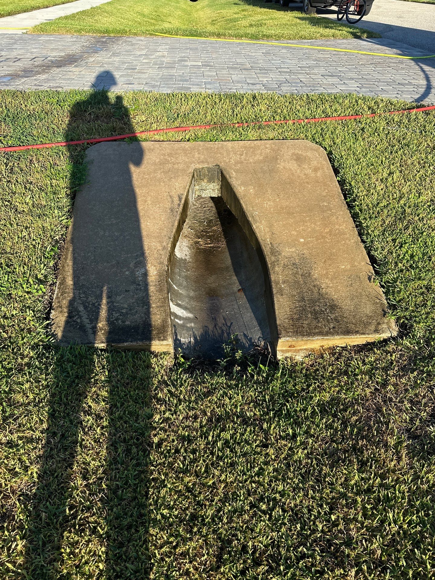 Paver Driveway, Sidewalk, and Pool Deck Cleaning in Winding River Community, Bradenton, FL by Sunshine AquaWash