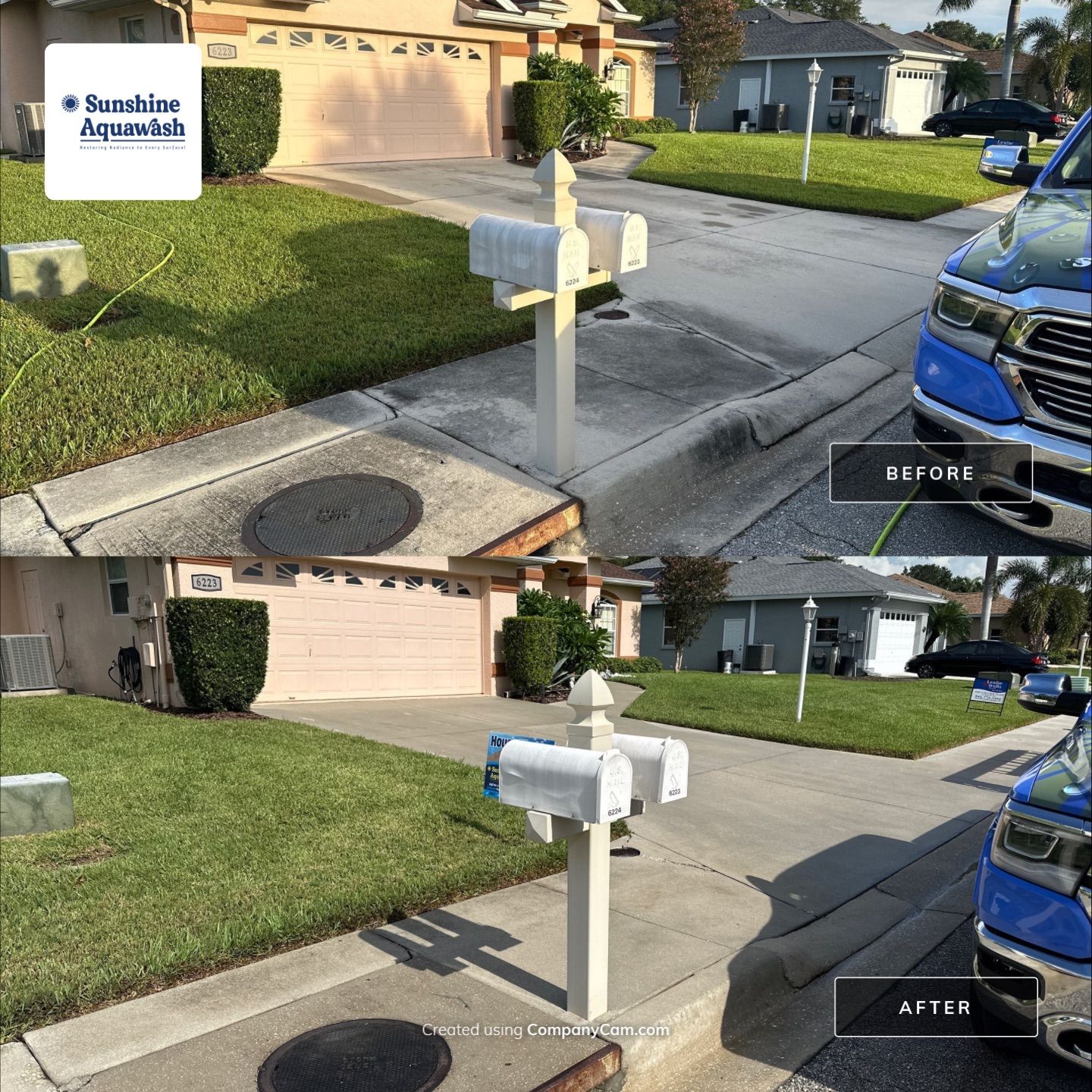 🏡 Pre-Sale House & Driveway Cleaning – Arbor Creek, Palmetto, FL by Sunshine AquaWash