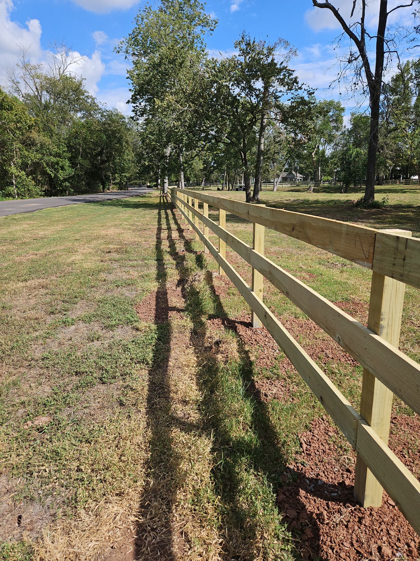 Ranch Style fence Plus Iron installation by Tim's Fences