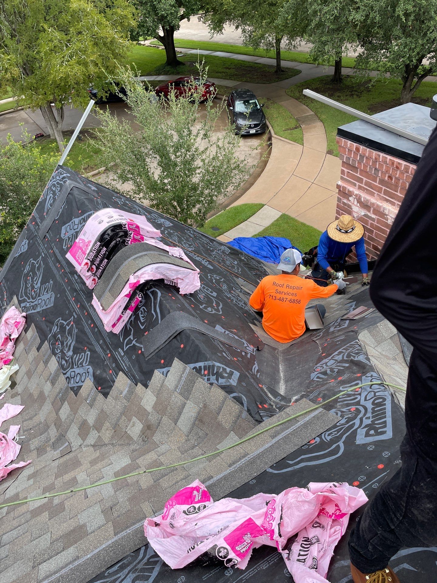 Residential Roofing Installation using Owen's Corning Duration (Lifetime) Shingles by Roof Repair Company