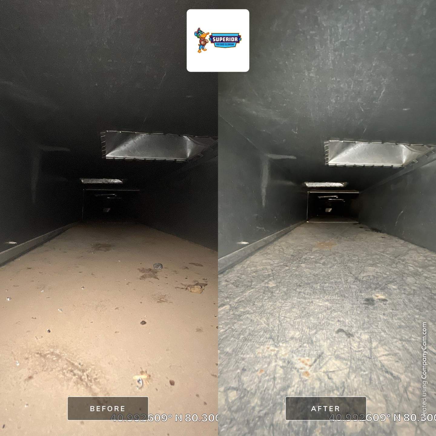Air Duct Cleaning With a Vacuum Truck in New Castle, PA by Superior Air Duct Cleaning