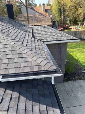 Leaf covers on existing gutters - East Lansing