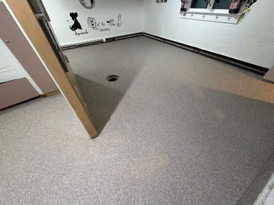 Durable Epoxy Flake Floor for Dog Grooming Studio – Norton Shores, MI