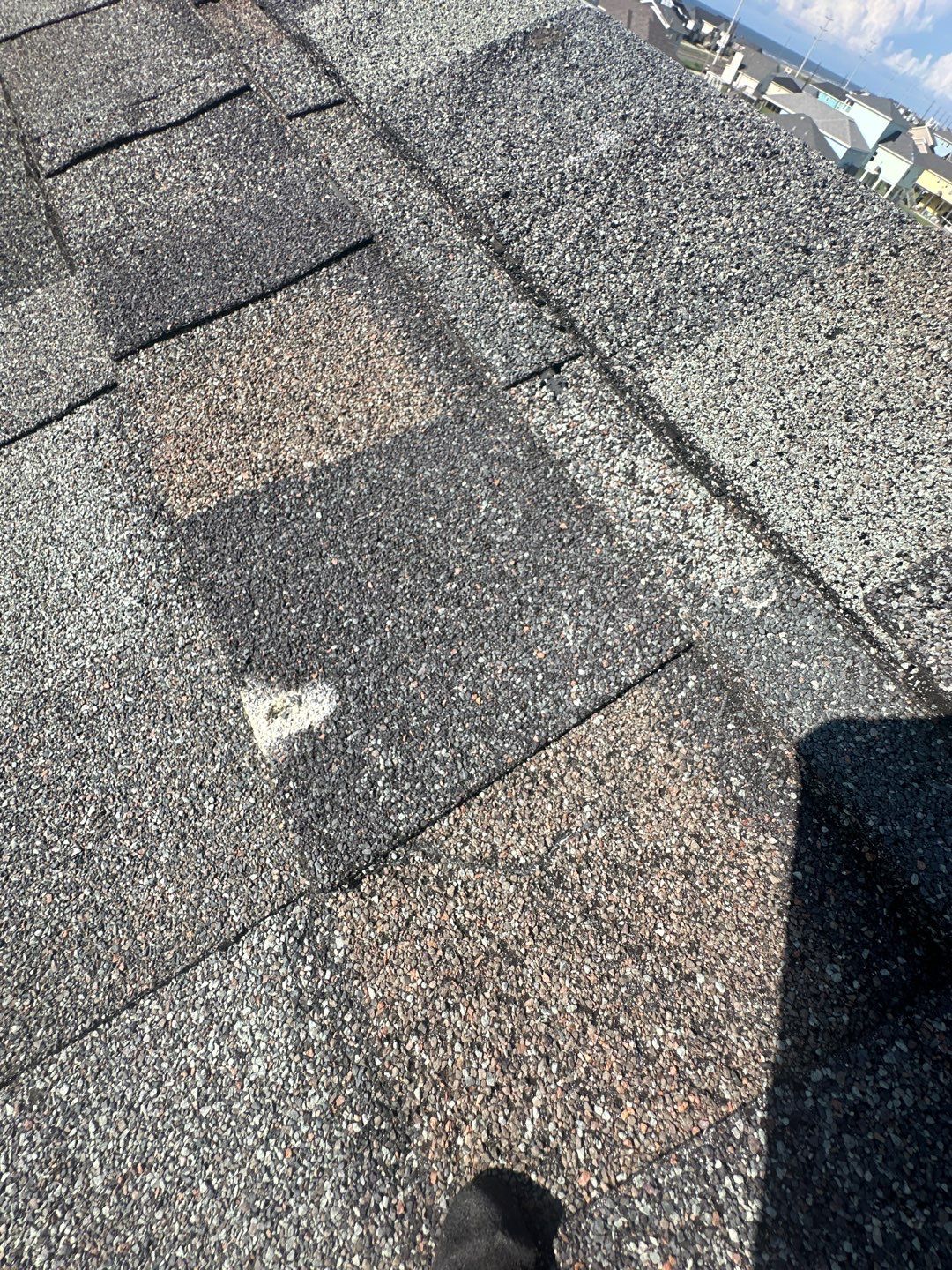 Hail Damage using Owen's Corning Duration (Lifetime) Shingles by Roof Repair Company