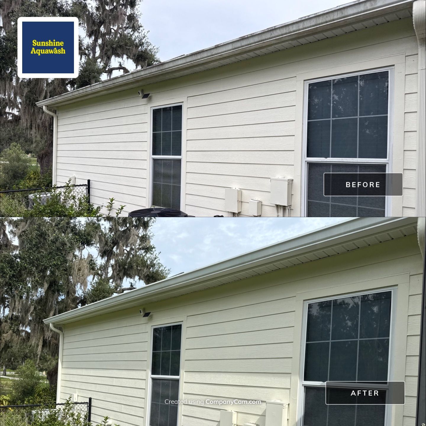 🐎 Vinyl Horse Fence, Entrance Cleaning + House Wash – Parrish, FL by Sunshine AquaWash