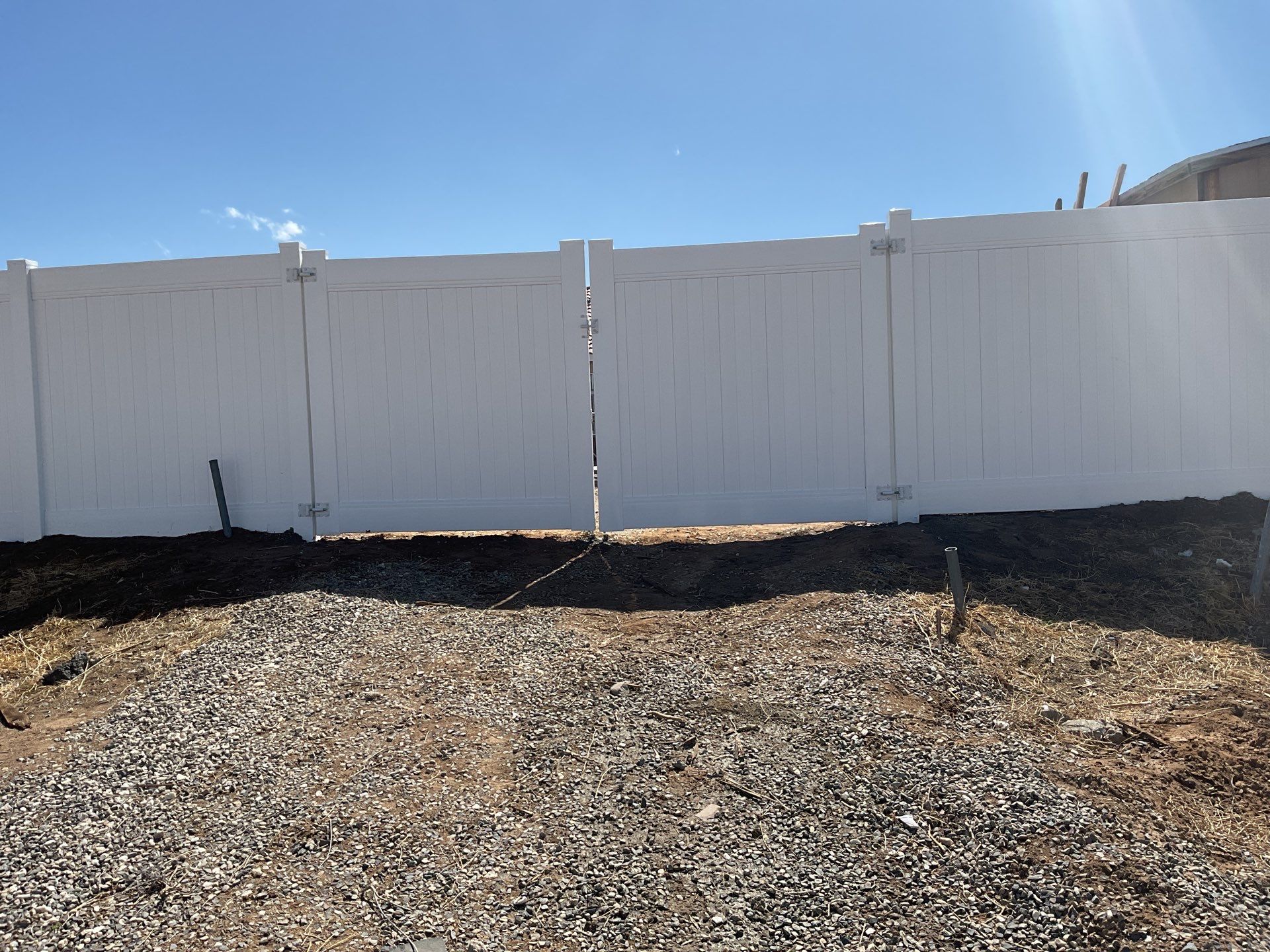 Fence Installation using Vinyl by Fence Guys Inc. 