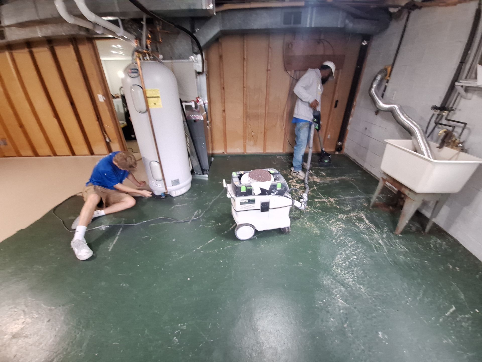 Basement Floor Painting in Norton Shores Michigan by Gordon Painting