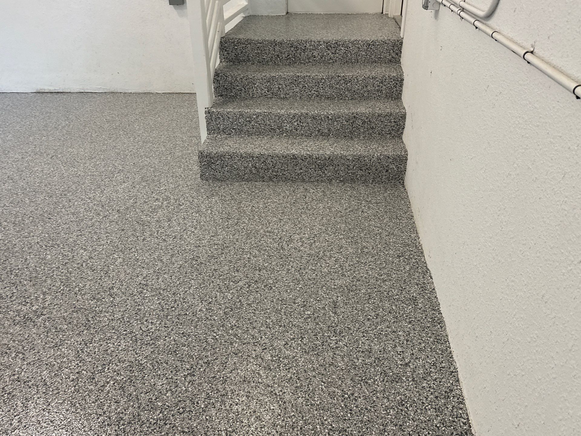 Entry and Garage in Gainesville, FL inSlate Stone by Cross Creek Concrete Coatings