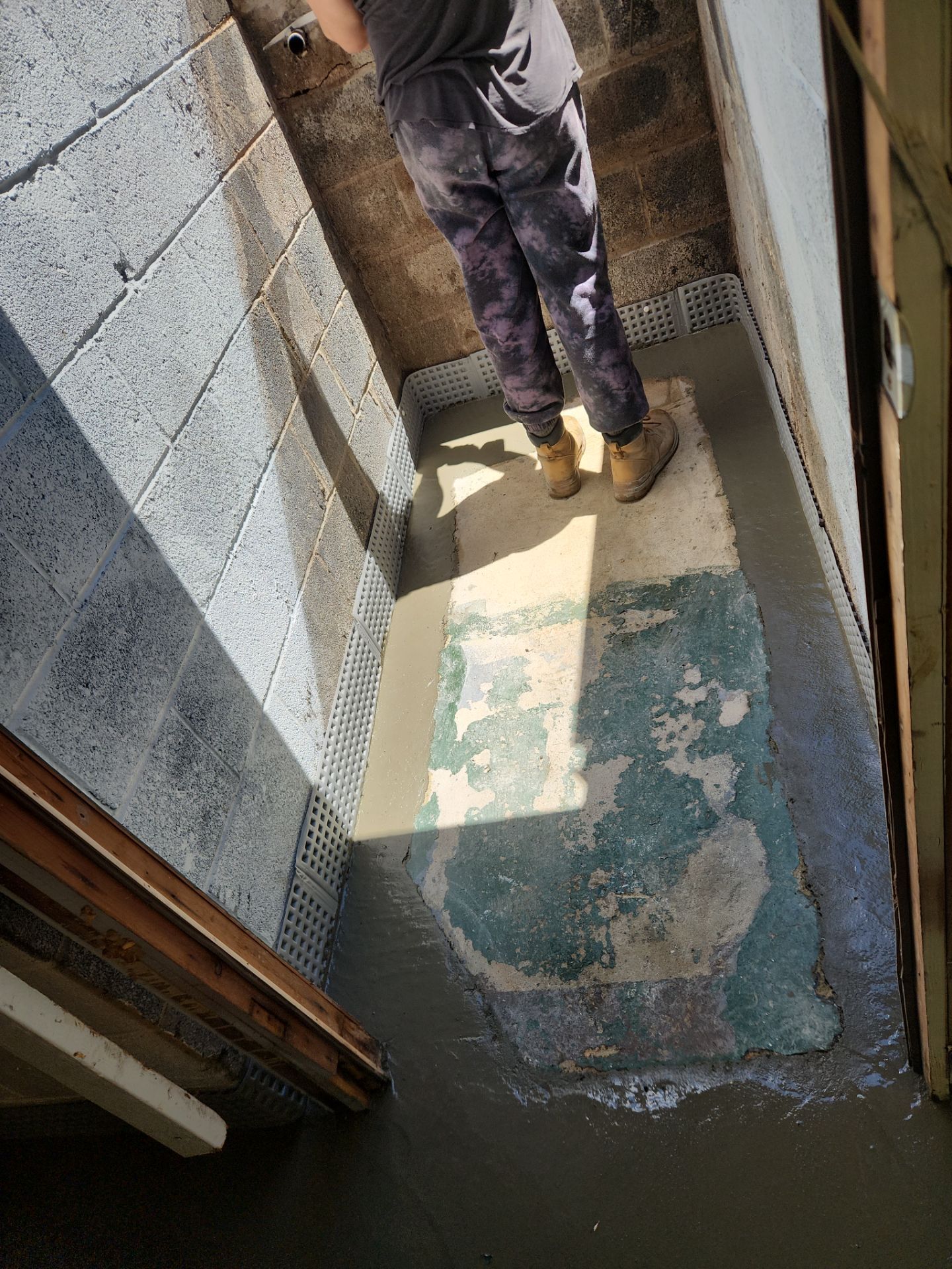 Interior French Drain & Mold Remediation Project in Manville, New Jersey by Pure Service Pro, LLC 