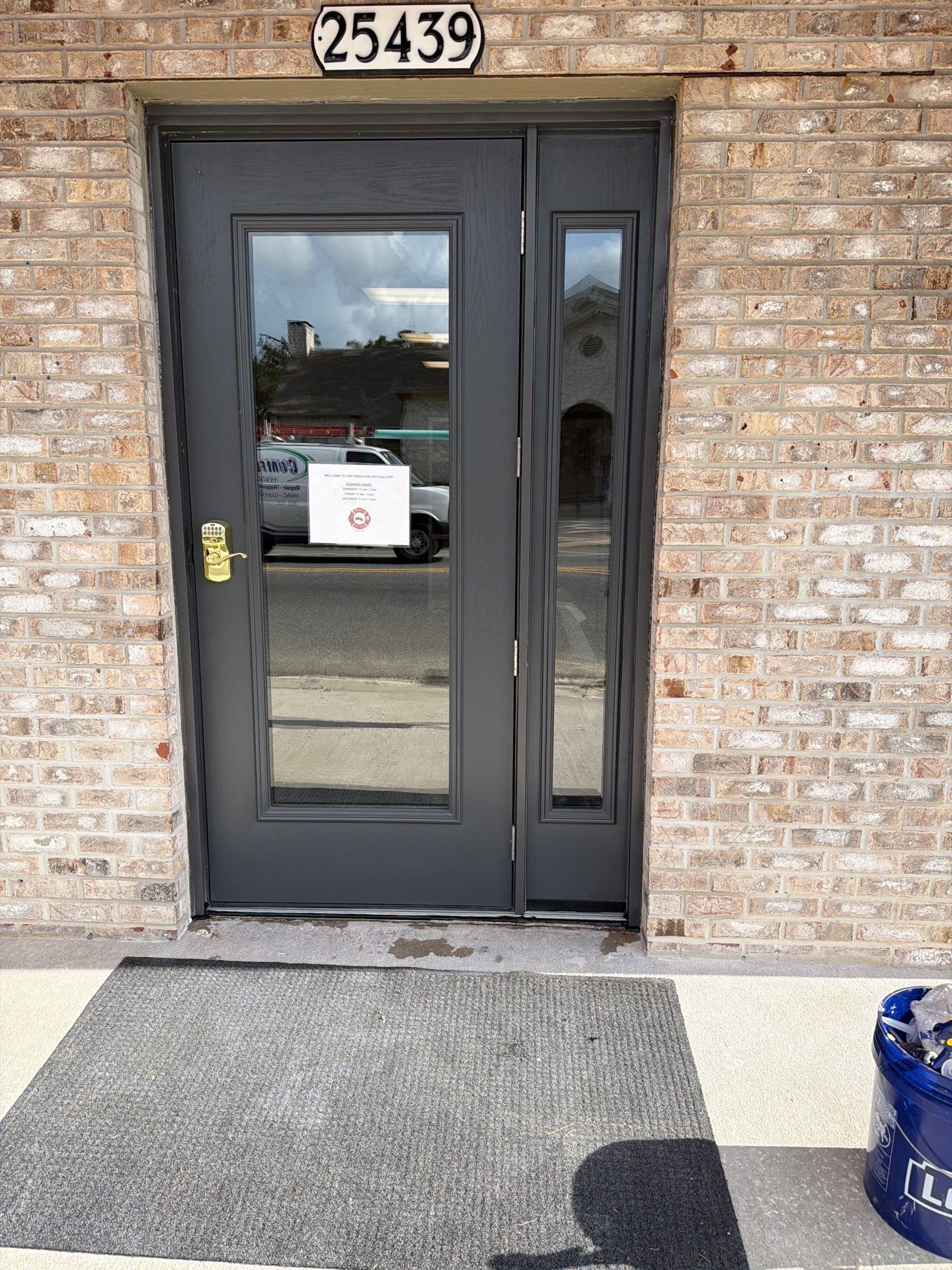 Commercial Entry Door Upgrade with ProVia Sidelight in Newberry by Windows & Doors Store