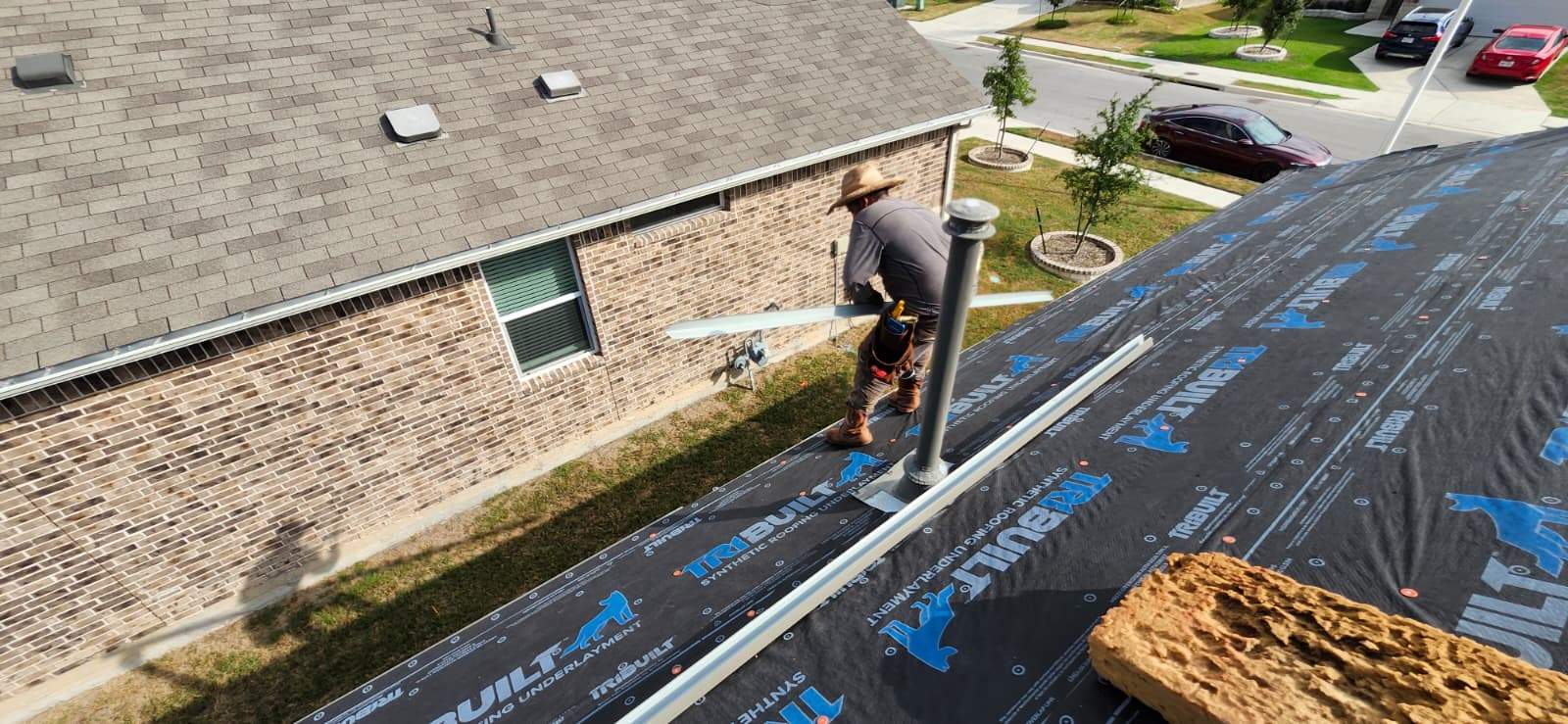 Austin Roofing Replacement with Sheathing Repair and Interior Restoration by Caliber Restoration LLC