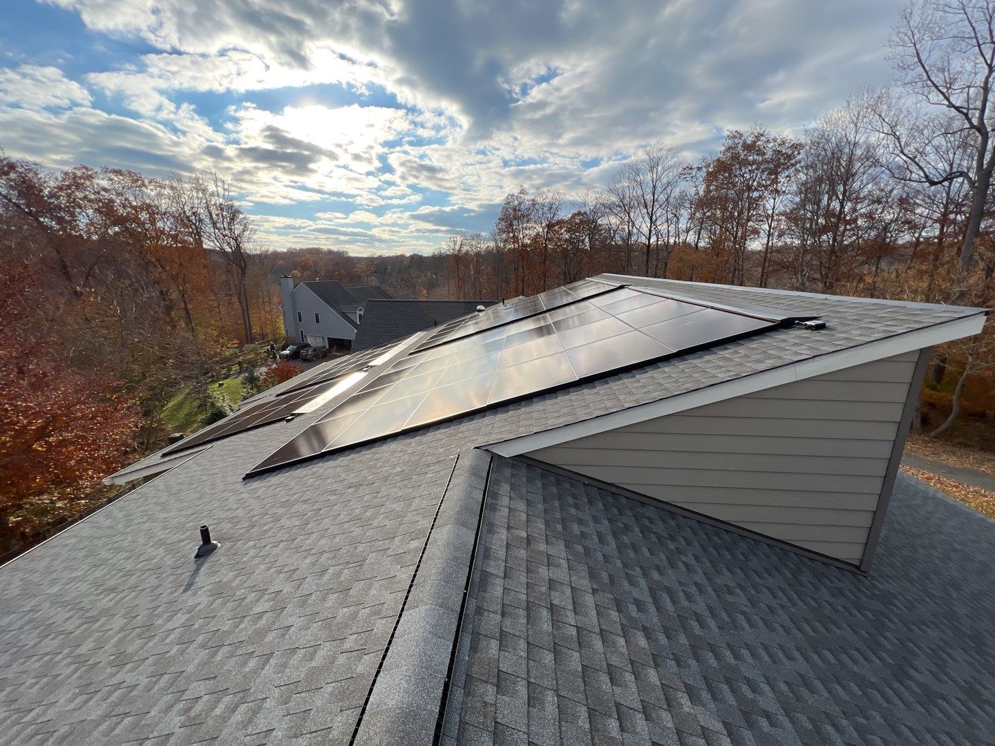 Solar Roof using GAF Decotech integrated panels by American Home Contractors