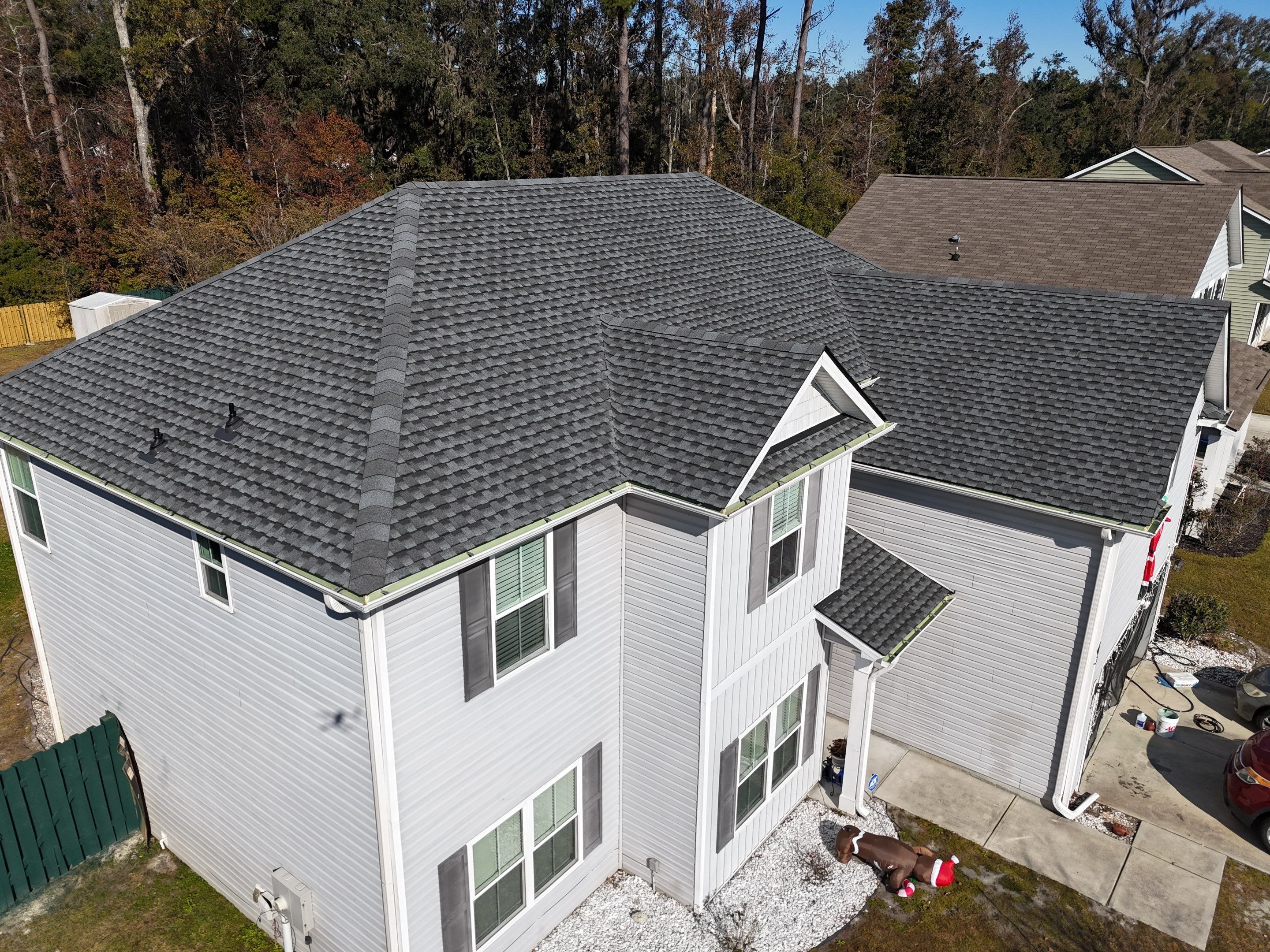 Storm Damage Full Roof Replacment using GAF Shingles by A Good Roofer Near Me