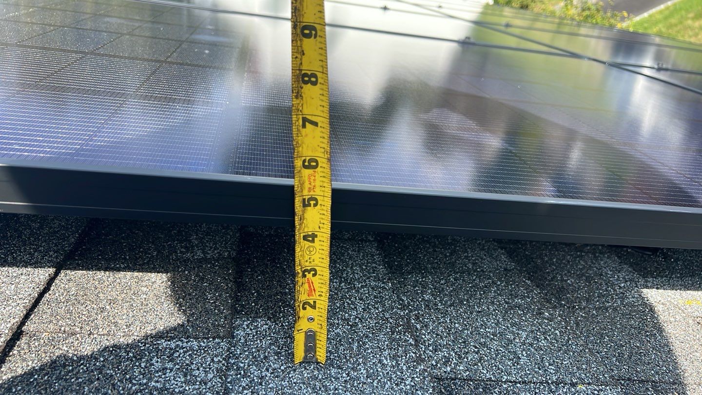 Solar Panel Installation with outlet box by Infinity Solar Systems