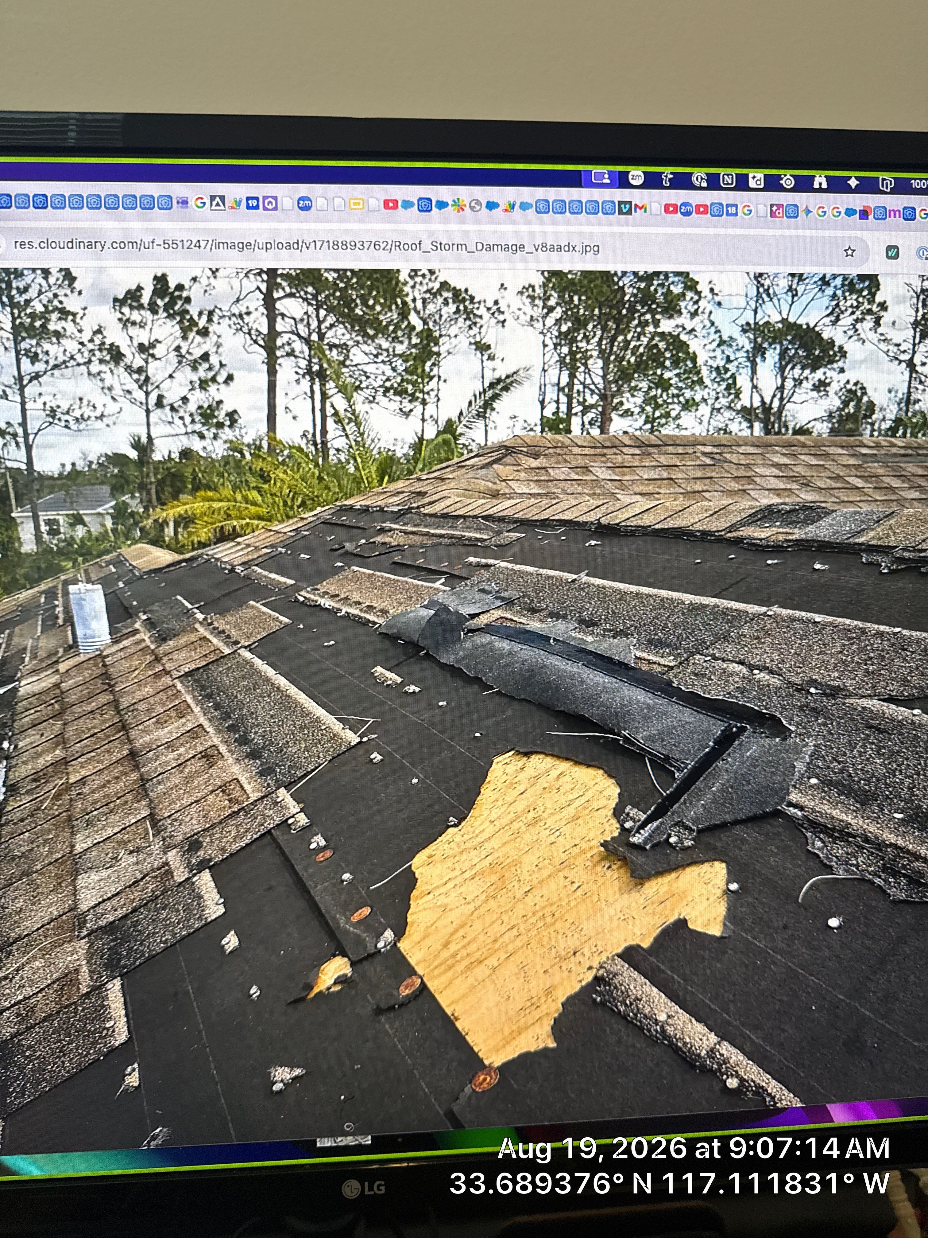 Residential Roof Damage Assessment and Repair in Lincoln by CompanyCam Sales Demo