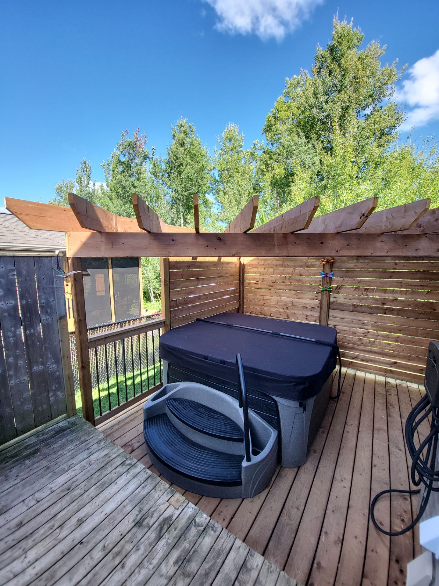 Deck Installation using New wood decking by Bobby Built