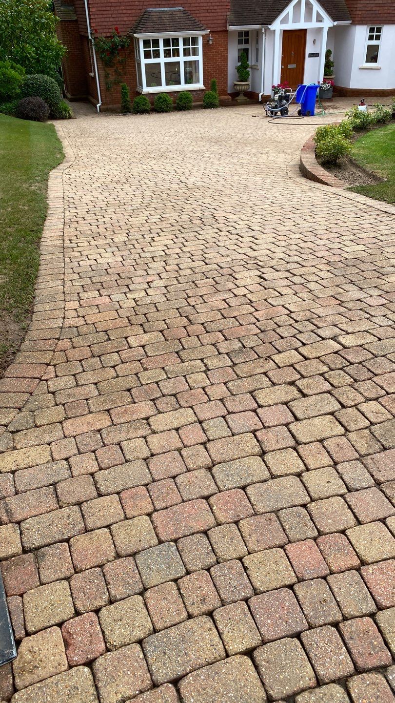 Driveway Clean using honda 21 ltr/min by Ges Exterior Cleaning ltd