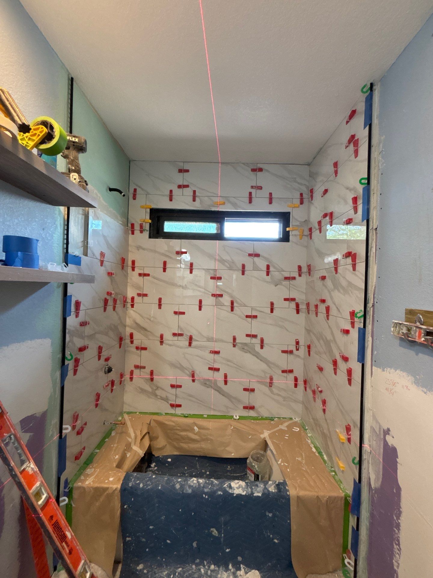 Bathroom Remodel with New Shower and Vanity by SC Remodeling