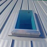.032 Aluminum 1.5" Mechanical Seam Silver Metallic by Total Roofing System The Metal Roof Experts