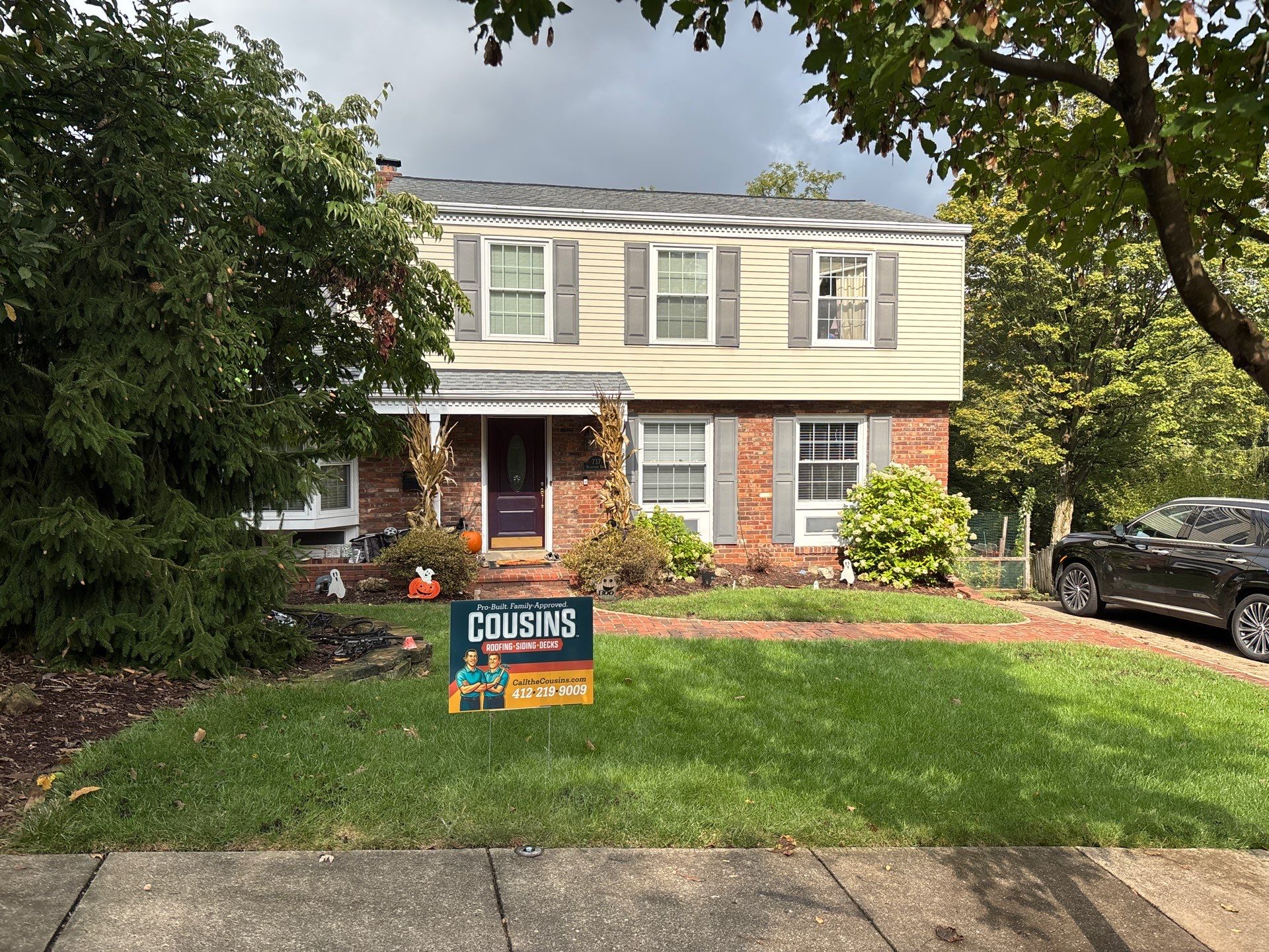 Low-Slope EPDM Rubber Roof Construction in Pittsburgh by Cousins Roofing Siding & Decks