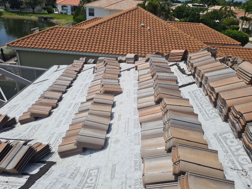Residential Roofing Installation using Eagle Roofing Tile by BLUES BROTHERS ROOFING