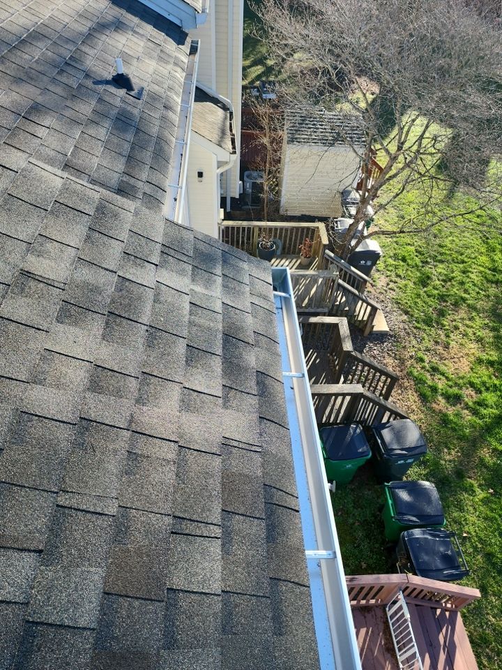 Gutter Cleaning using water by G&H Home Tech Pros LLC