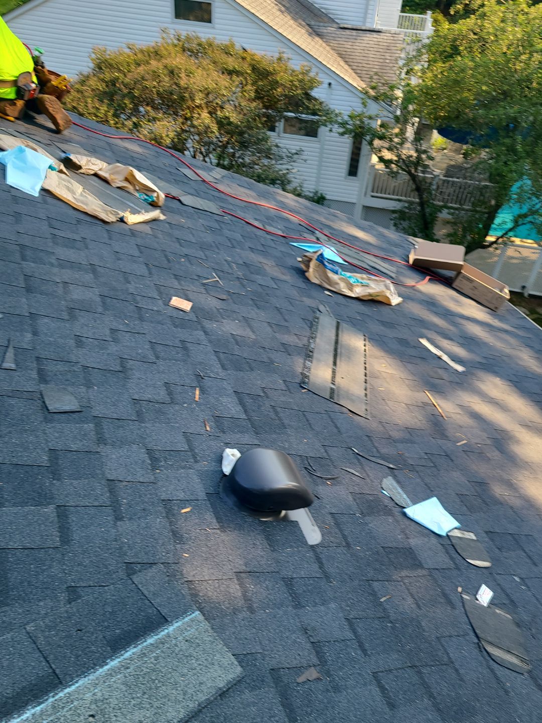 Vienna: Roof Replacement with CertainTeed Landmark Designer Shingles in Moire Black by RM Banning, Inc.