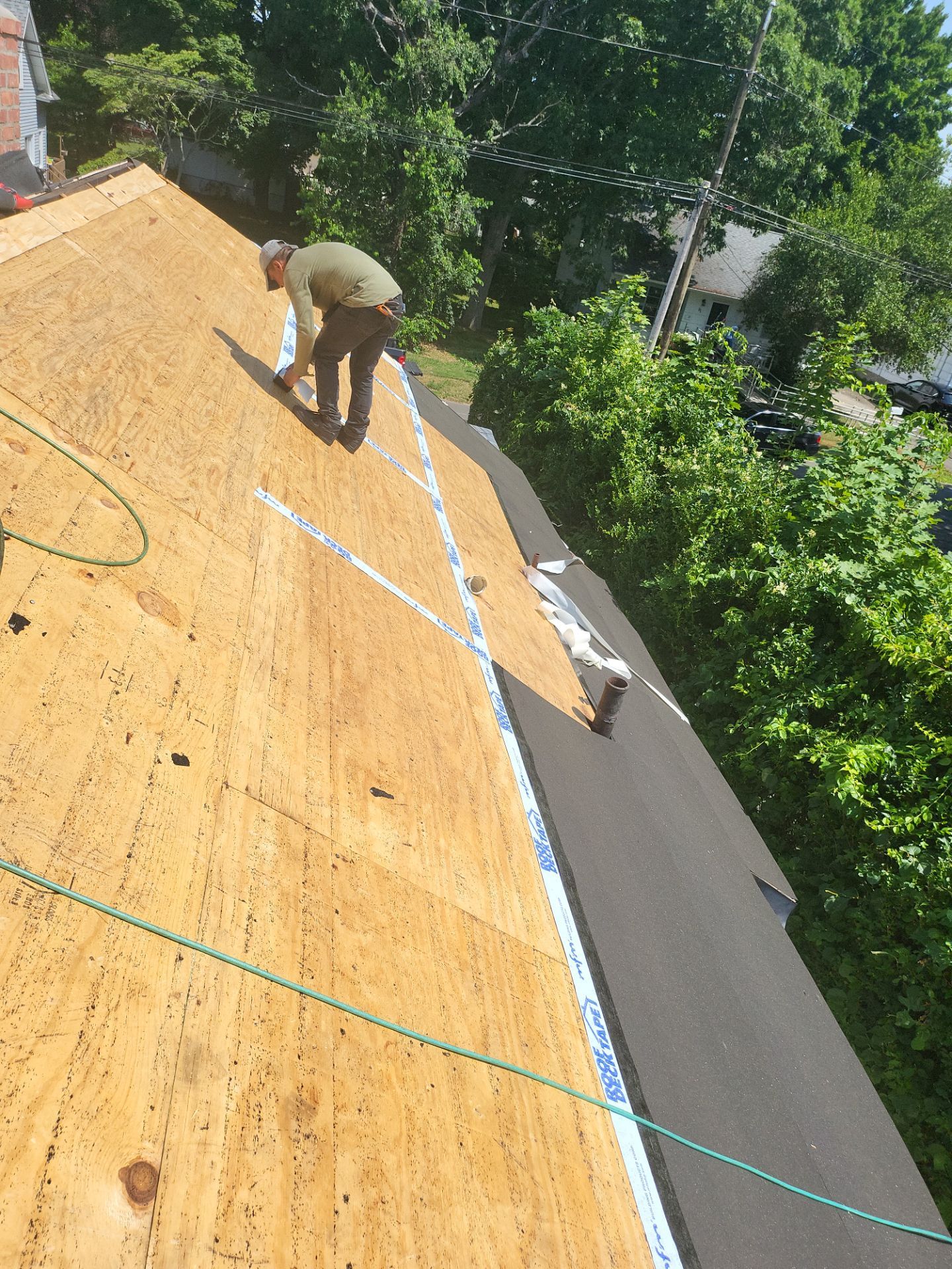 Residential Roofing Installation using Owens Corning TruDefinition Duration AR - Slatestone Gray by A Plus Exterior