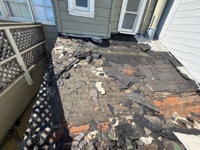 Before: roof condition prior to Alpha Eagle Roofing's work in San Francisco, CA