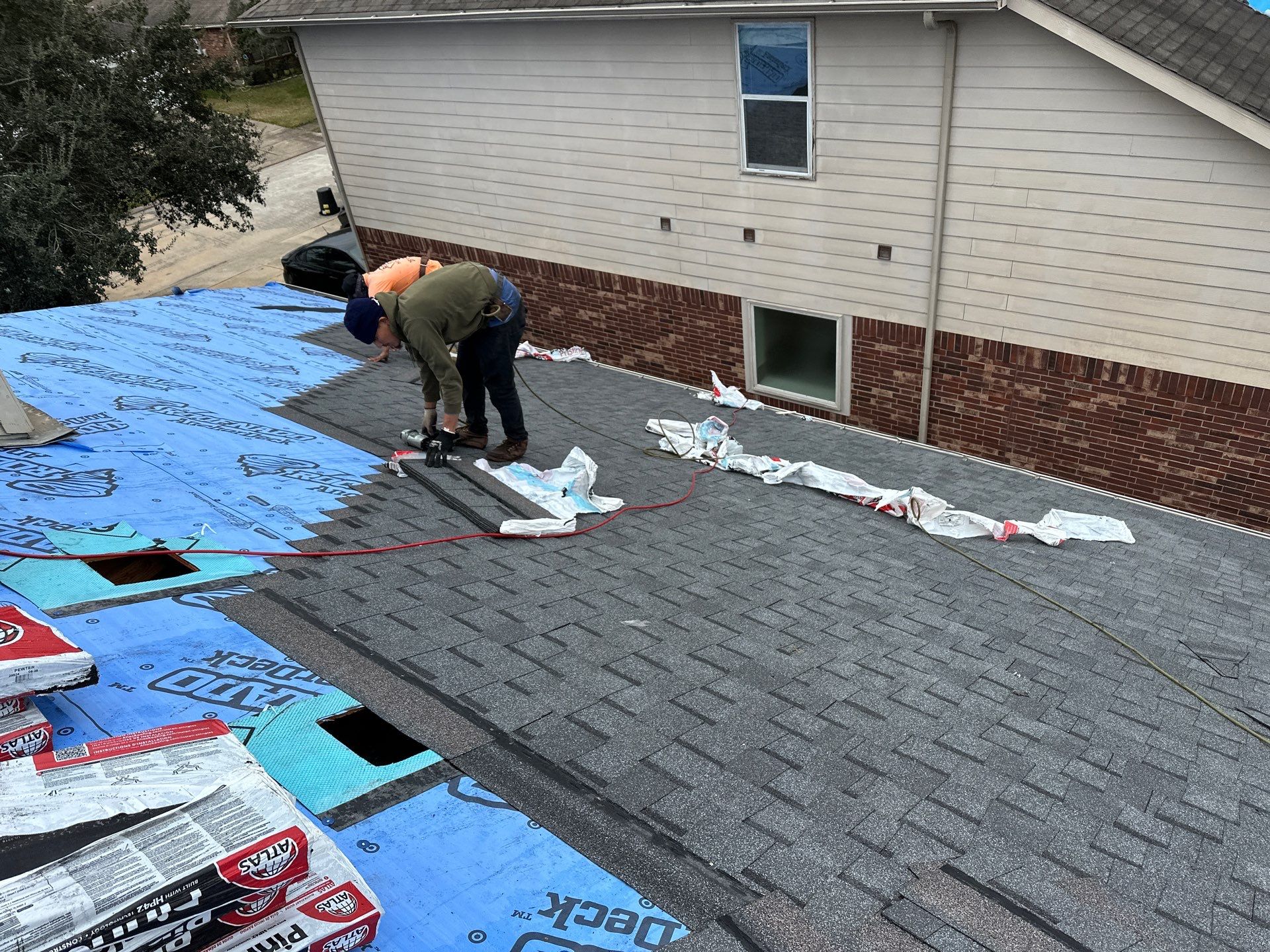 Project in Houston by Motion Roofing