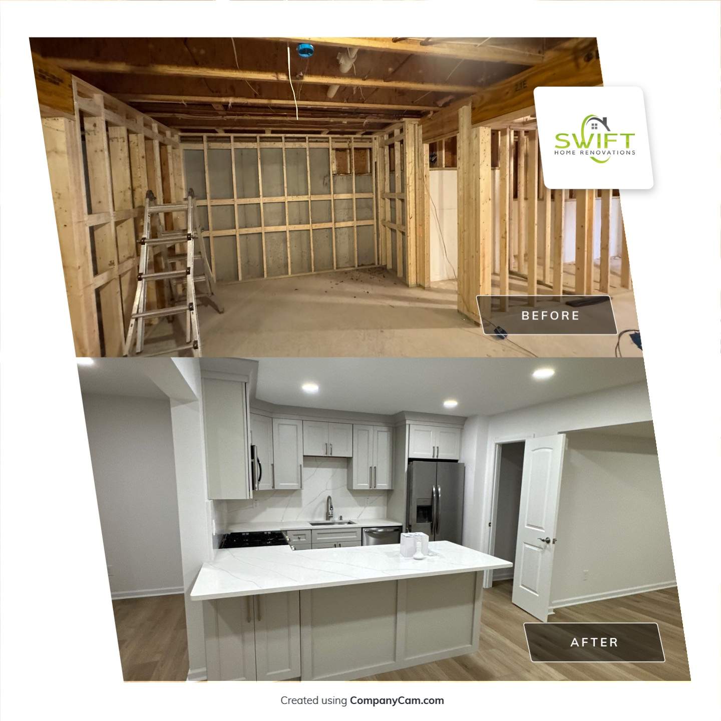 Full Basement Remodeling and Living Suite Transformation in Acworth by Swift Home Renovations