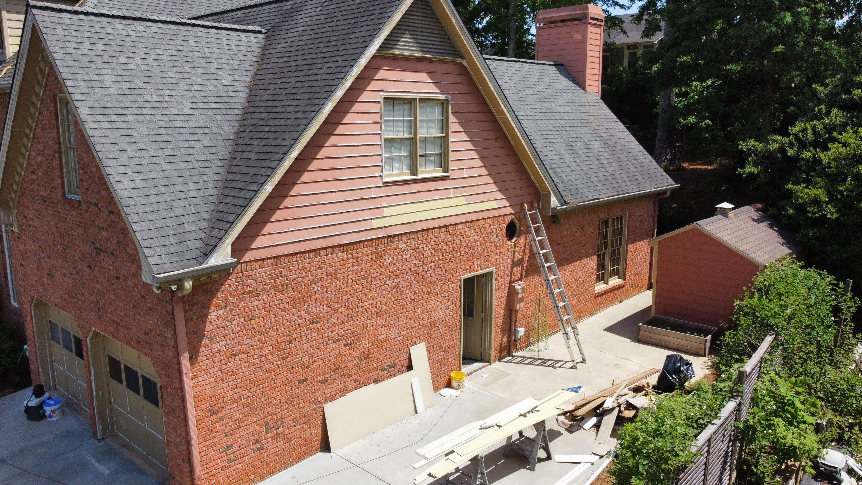 Full Exterior Home Repainting and Trim Refinishing in Roswell by Swift Home Renovations