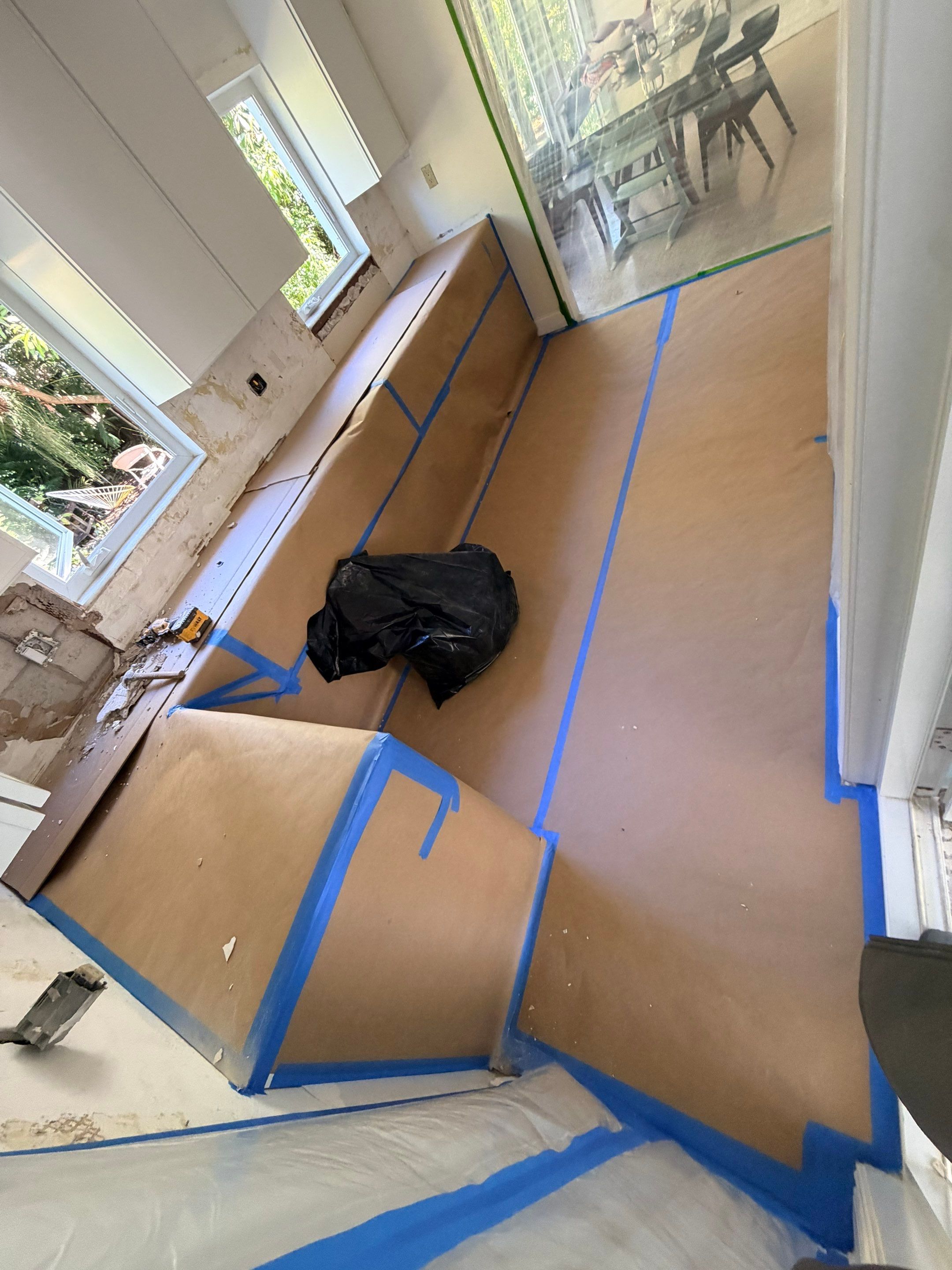 Blue Backsplash - Delray Beach by Hevi Tile