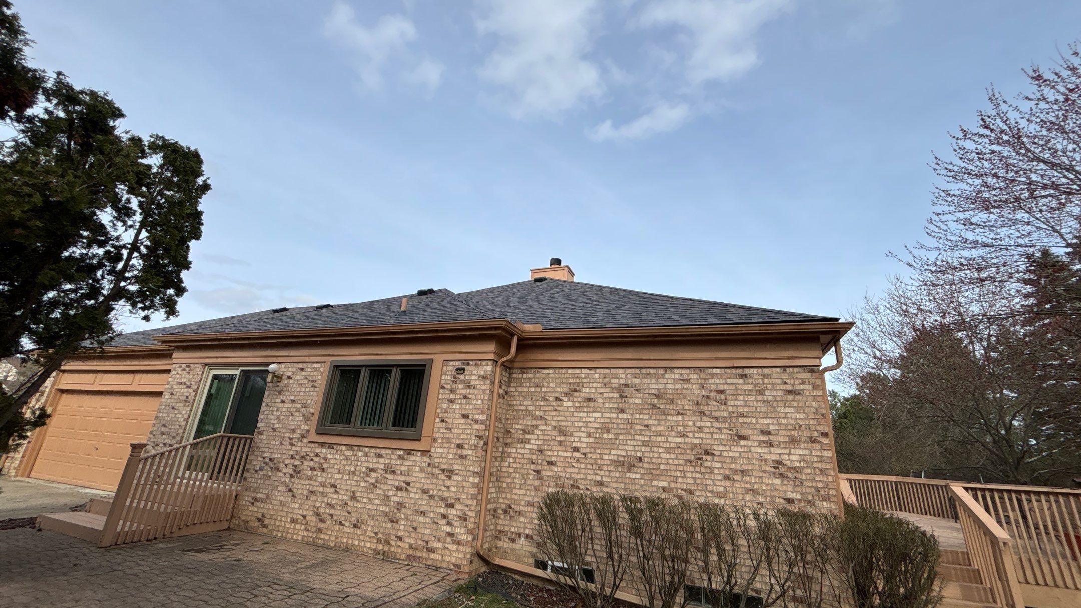 Roof Replacement using Owens Corning Midnight Plum by 180 Contractors