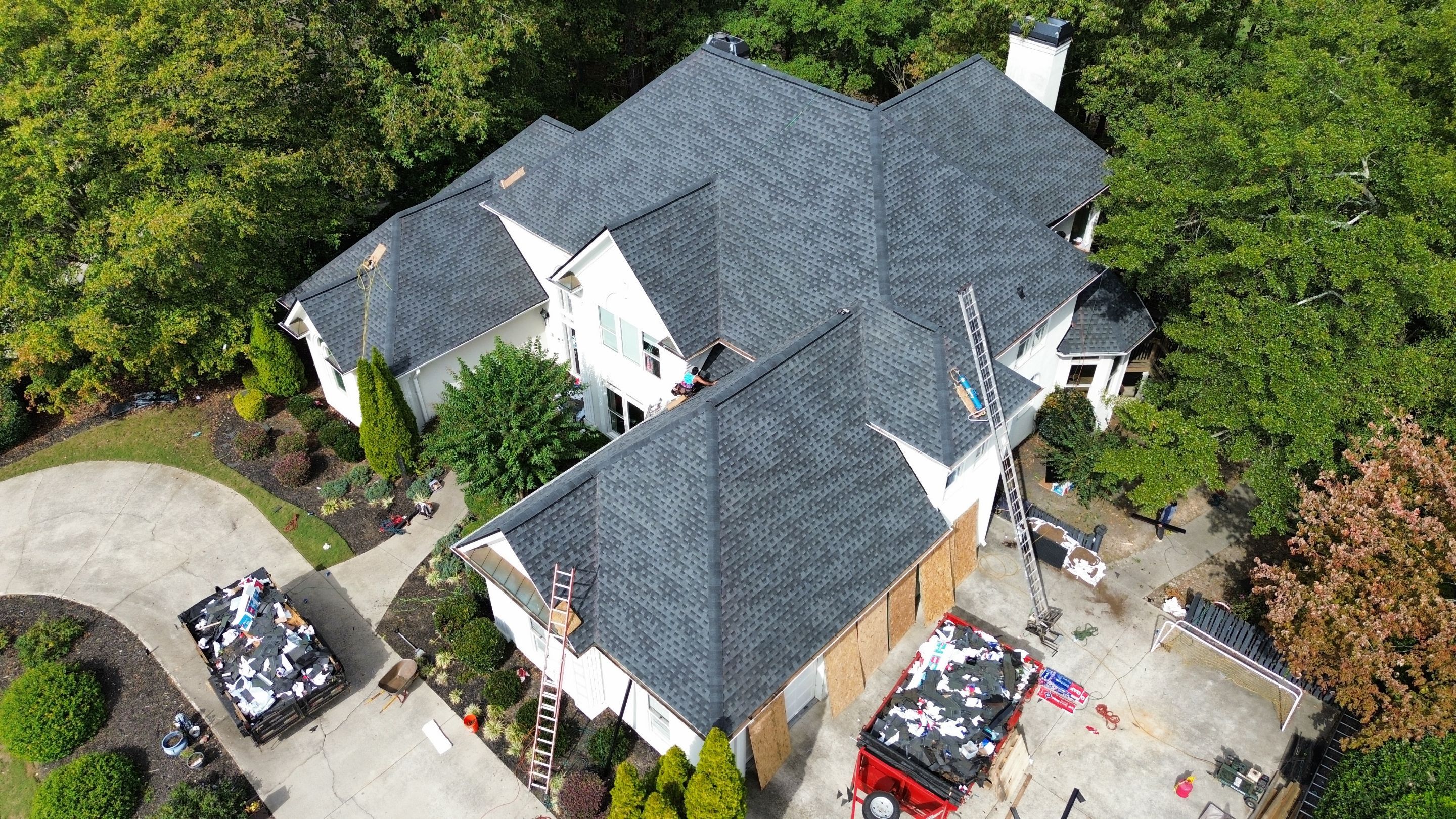 Cumming, GA Roof Replacement GAF Timberline HDZ Charcoal by Reset Roofing