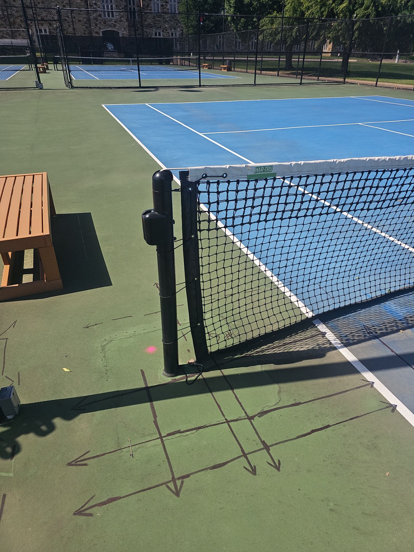 Concrete Assessment Project for Tennis Courts by Alsip Locating Service, LLC