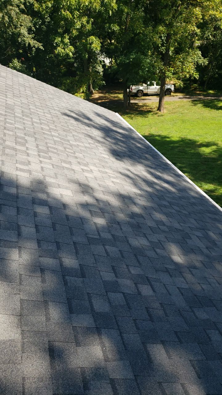 Marshall Roofing Project - Landmark Pro Max Def Pewterwood Designer Shingles by RM Banning, Inc.