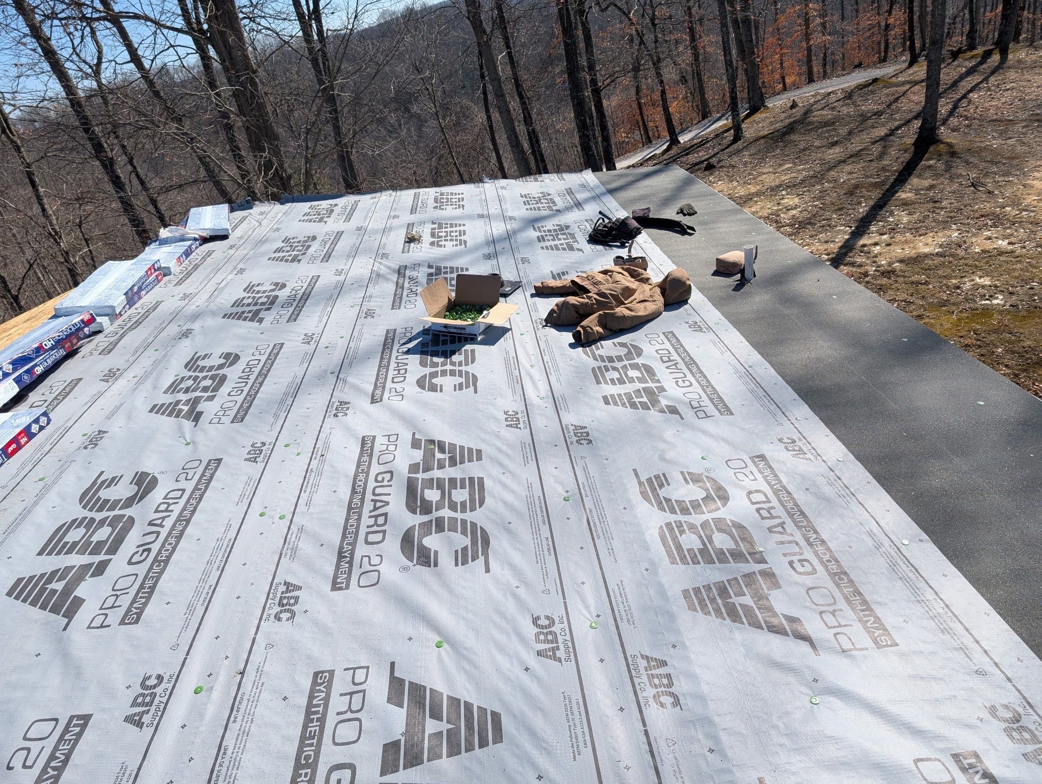 Residential Roofing Installation using GAF Timberline HDZ Mission Brown by Rainstoppers Roofing