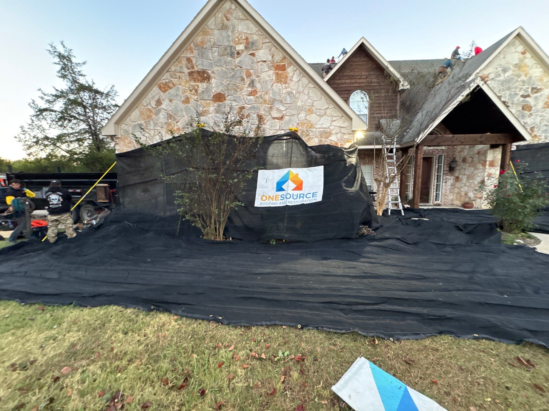 Residential Roofing Installation using IKO Royal Estate Harvest Slate by OneSource Roofing and Restoration