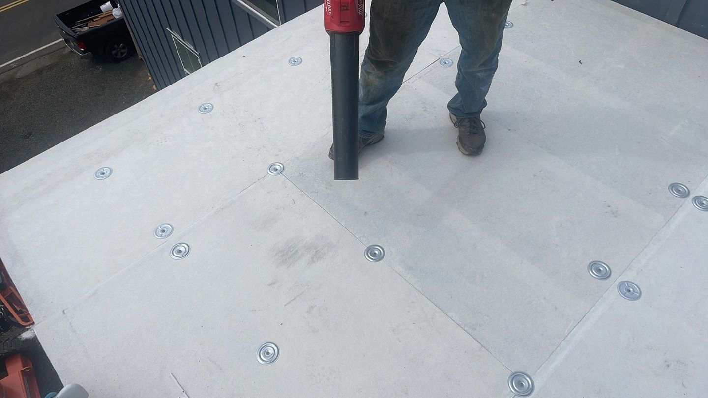 Commercial Roofing Installation using GAF 60Mil TPO  by Orezona Building & Roofing Company, Inc.