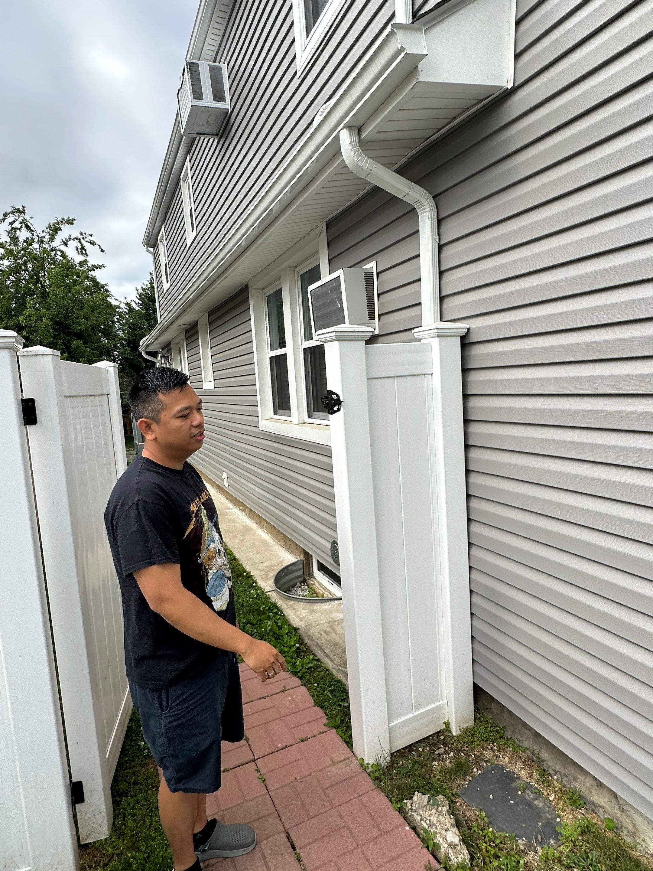 Gutter Reconfiguration. Oceanside New York by Above All Gutters 