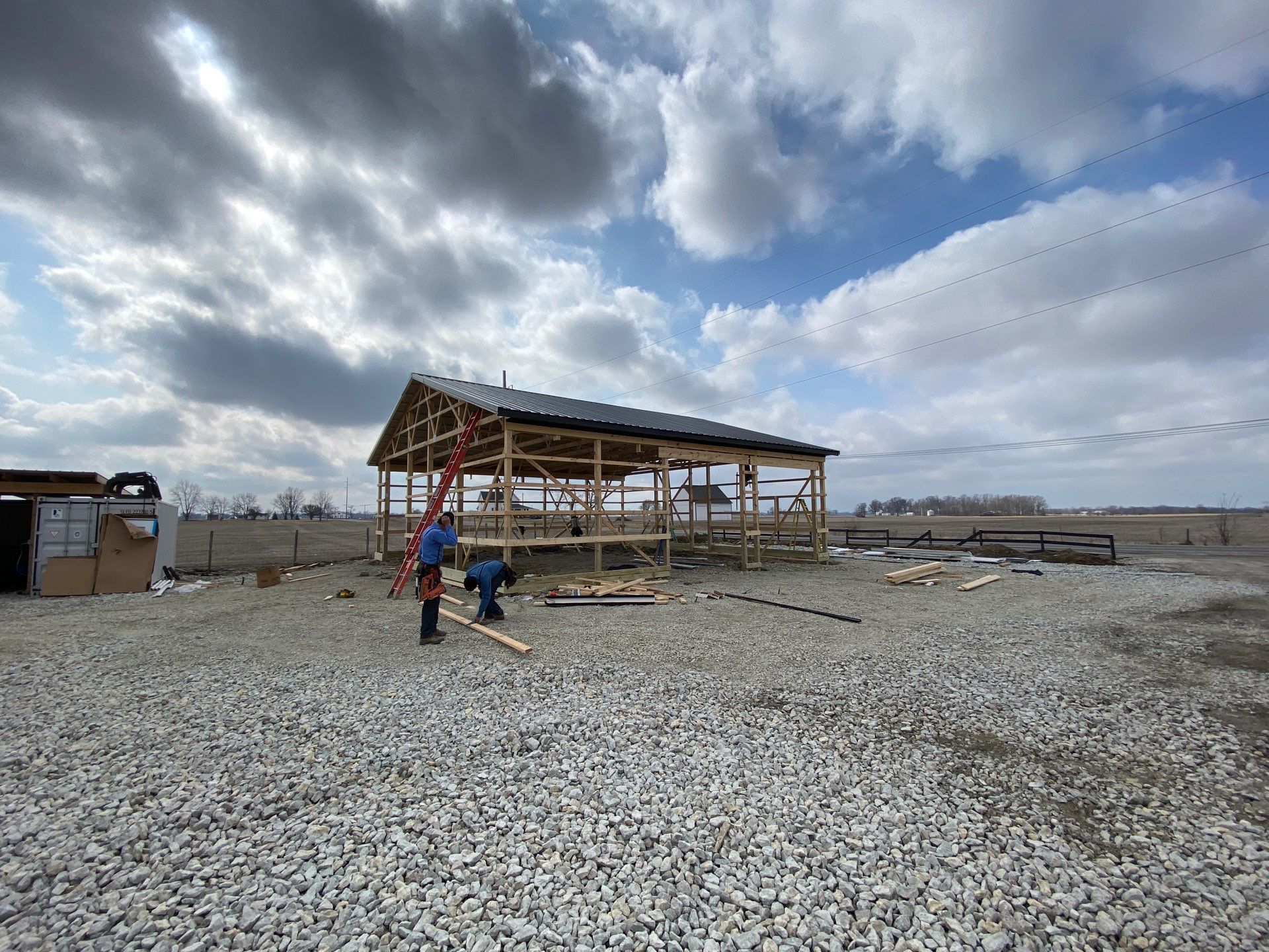 40'x40'x12' Garage by The Barn Builders 