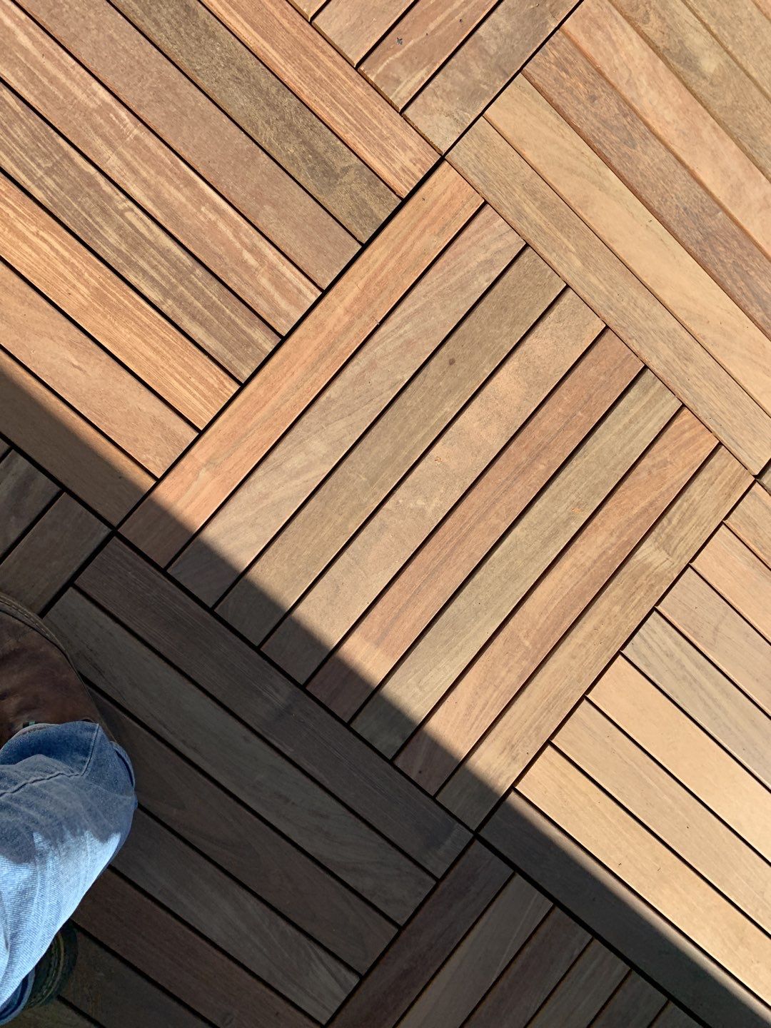 Ballard Rooftop Deck using IPE Tiles by Alki deck builders