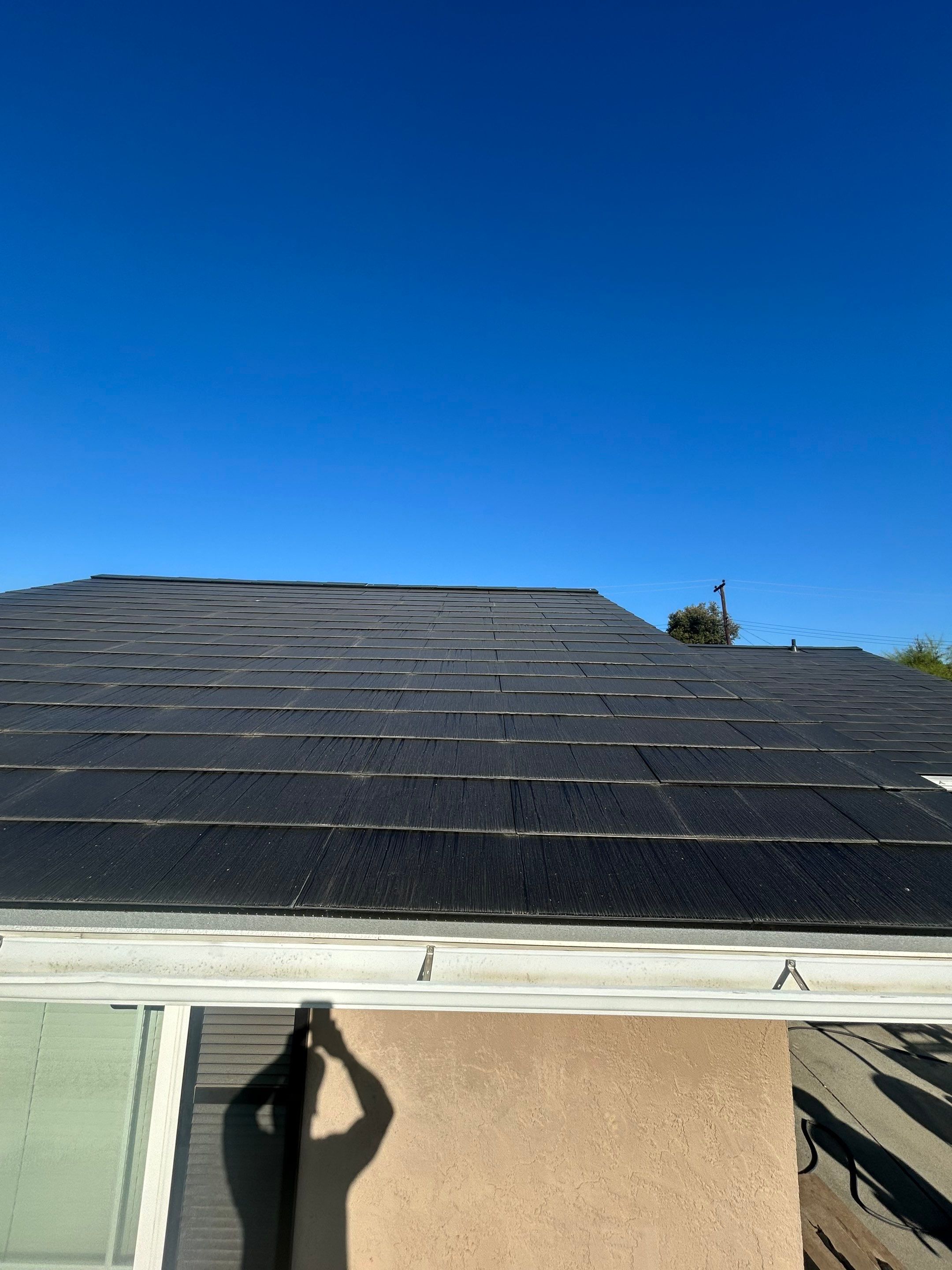Tesla Roof Cleaning in La Verne Ca by Palm Coast Solar Cleaning